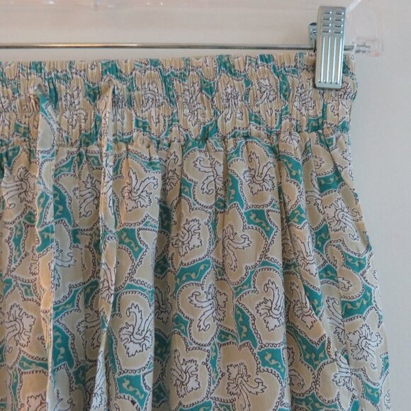 GILLIA HAWAII Floral Print Pull On Pants Festival Summer Boho Bohemian - Size M - Picture 8 of 14